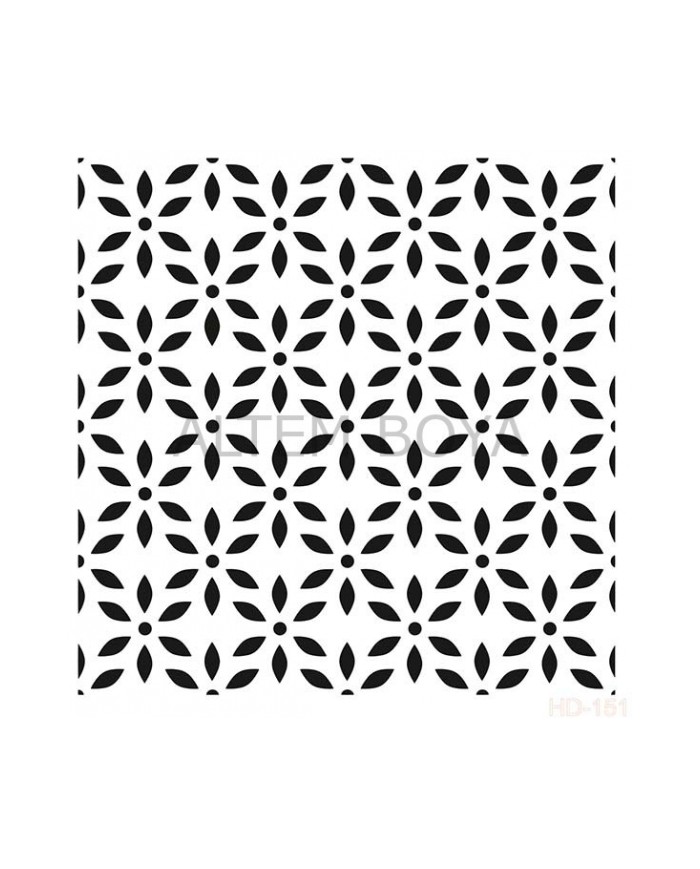 Home Decor (Duvar) Stencıl 45*45 cm HD-151