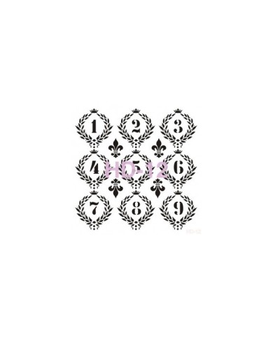 Home Decor (Duvar) Stencıl 45*45 cm HD-12
