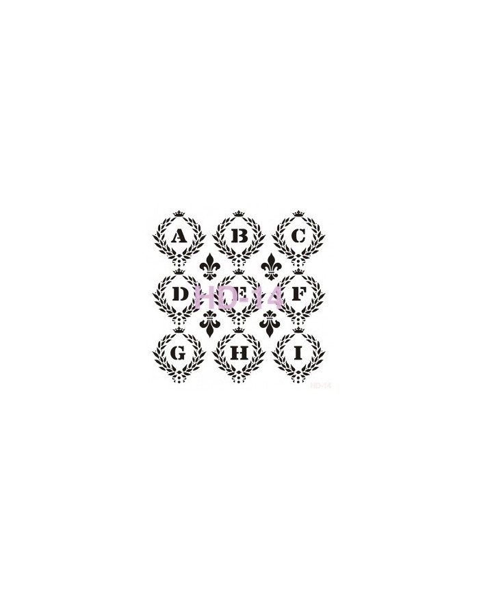 Home Decor (Duvar) Stencıl 45*45 cm HD-14