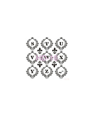 Home Decor (Duvar) Stencıl 45*45 cm HD-16