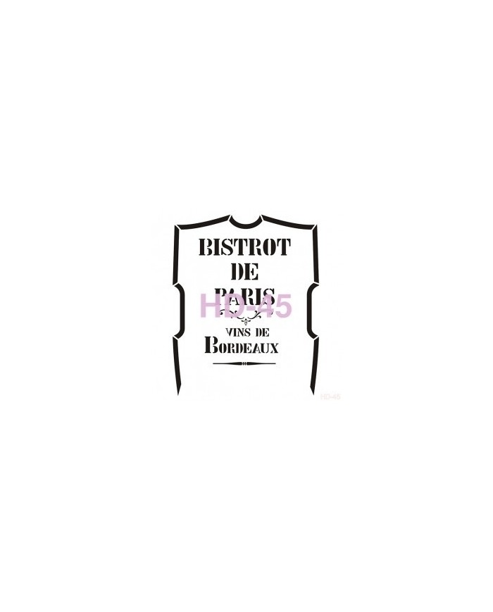 Home Decor (Duvar) Stencıl 45*45 cm HD-45