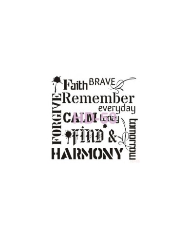 Home Decor (Duvar) Stencıl 45*45 cm HD-53