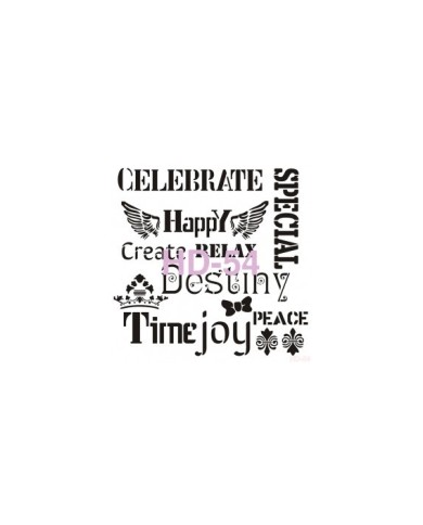 Home Decor (Duvar) Stencıl 45*45 cm HD-54