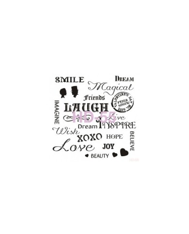 Home Decor (Duvar) Stencıl 45*45 cm HD-55