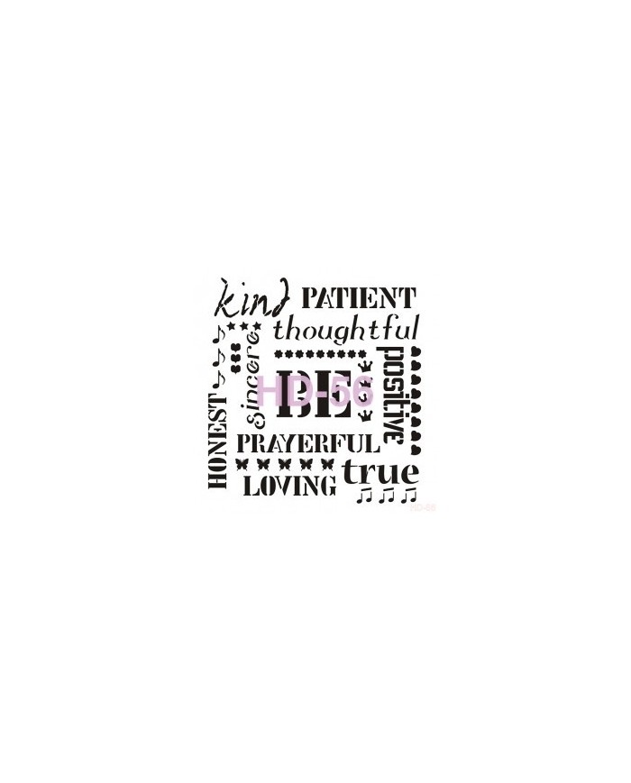 Home Decor (Duvar) Stencıl 45*45 cm HD-56