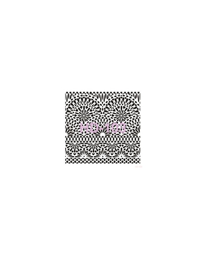 Home Decor (Duvar) Stencıl 45*45 cm HD-103