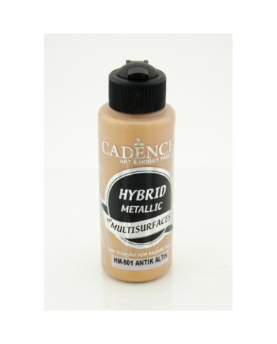 Hybrit (Multi Surface) Metalik Boya Antik Altın 120 ml - HM-801