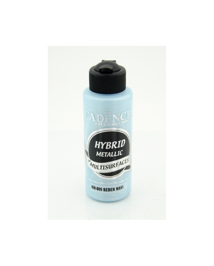 Hybrit (Multi Surface) Metalik Boya Bebek Mavi 120 ml - HM-809