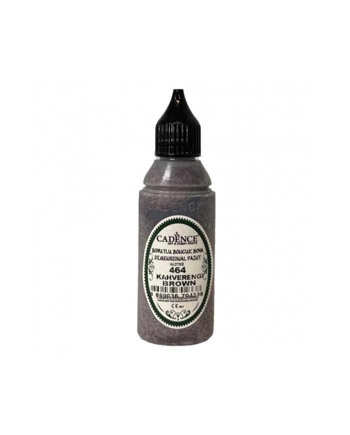 Boyutlu Boncuk Boya Simli Kahverengi 50 ml B-464