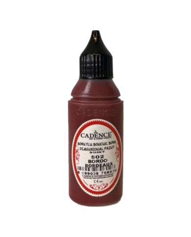 Boyutlu Boncuk Boya Bordo 50 ml B-502