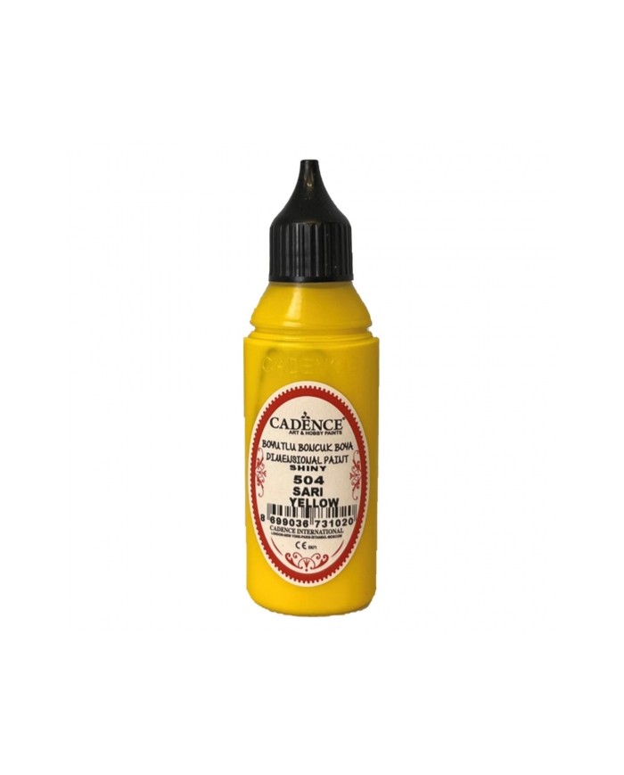 Boyutlu Boncuk Boya Sarı 50 ml B-504