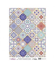 DESENLİ GÜMÜŞ VARAK PİRİNÇ DEKOPAJ 30*42 CM MODEL 017