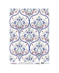 DESENLİ GÜMÜŞ VARAK PİRİNÇ DEKOPAJ 30*42 CM MODEL 035