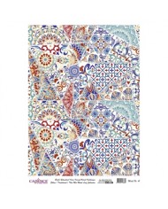 DESENLİ GÜMÜŞ VARAK PİRİNÇ DEKOPAJ 30*42 CM MODEL 043