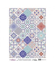 DESENLİ GÜMÜŞ VARAK PİRİNÇ DEKOPAJ 30*42 CM MODEL 053
