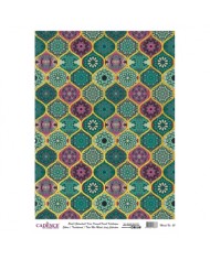 DESENLİ ALTIN VARAK PİRİNÇ DEKOPAJ 30*42 CM MODEL 020