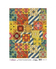 DESENLİ ALTIN VARAK PİRİNÇ DEKOPAJ 30*42 CM MODEL 028