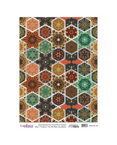 DESENLİ GÜMÜŞ VARAK PİRİNÇ DEKOPAJ 30*42 CM MODEL 023