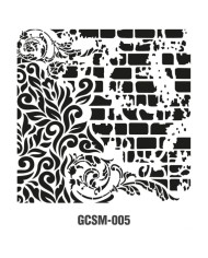 GRUNGE STENCIL MİNİ GCSM-005 25X25