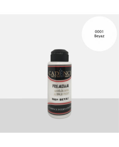 PREMİUM AKRİLİK BOYA BEYAZ 70 ML. - 0001