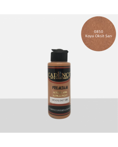 PREMİUM AKRİLİK BOYA KOYU OKSİT SARI 70 ML. - 0850