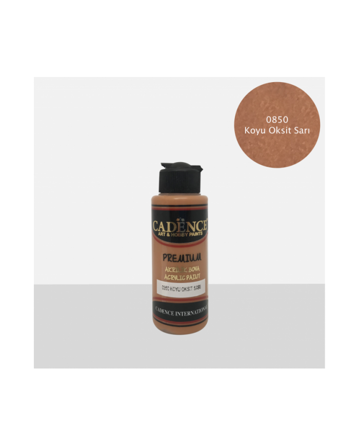 PREMİUM AKRİLİK BOYA KOYU OKSİT SARI 70 ML. - 0850