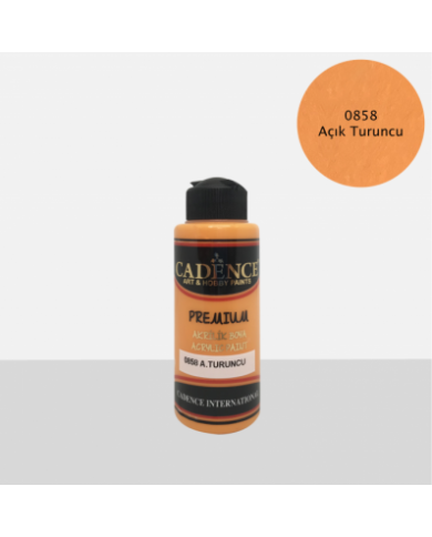 PREMİUM AKRİLİK BOYA AÇIK TURUNCU 70 ML. - 0858