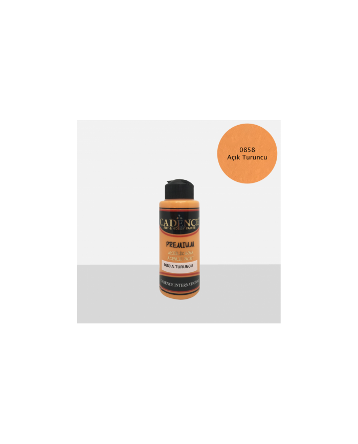 PREMİUM AKRİLİK BOYA AÇIK TURUNCU 70 ML. - 0858