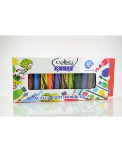 Kooky Akrilik 15ml 12li Set