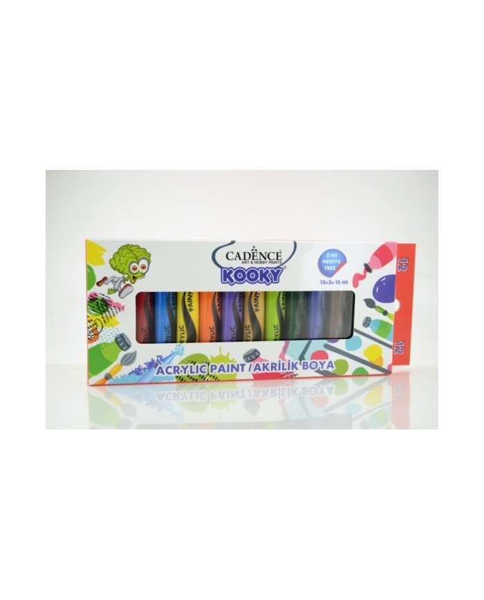 Kooky Akrilik 15ml 12li Set