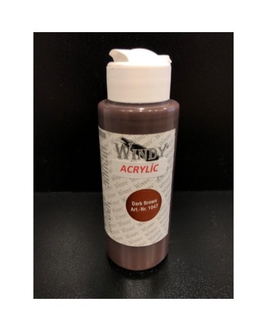WİNDY AKRİLİK BOYA - KOYU KAHVE 70 ML
