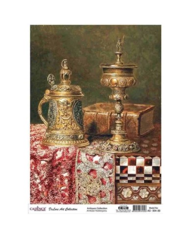 CADENCE DELUXE ART ANTİKALAR PİRİNÇ DEKOPAJ MODEL AC-004 (30X42)