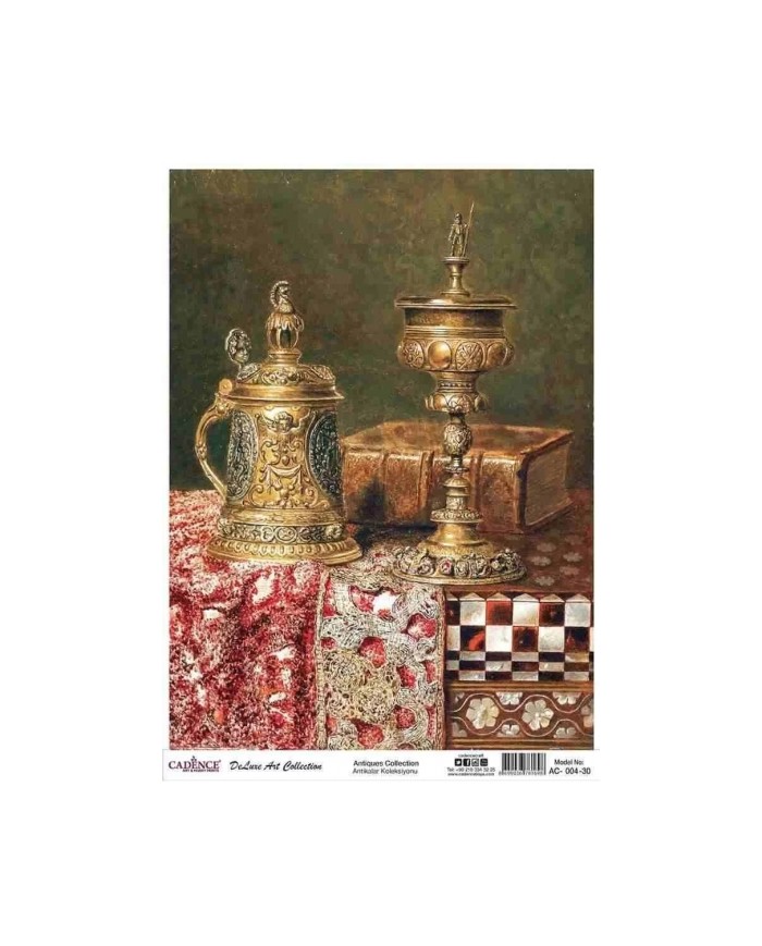 CADENCE DELUXE ART ANTİKALAR PİRİNÇ DEKOPAJ MODEL AC-004 (60X85)