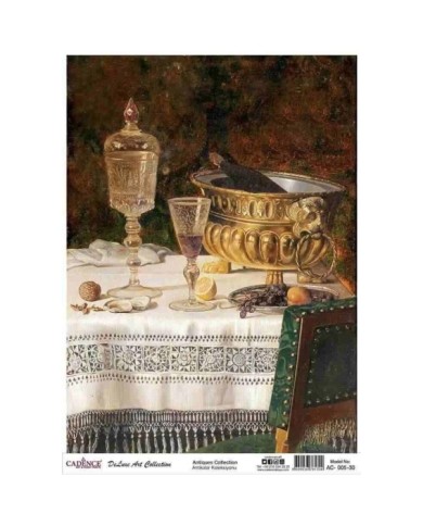 CADENCE DELUXE ART ANTİKALAR PİRİNÇ DEKOPAJ MODEL AC-005 (30X42)