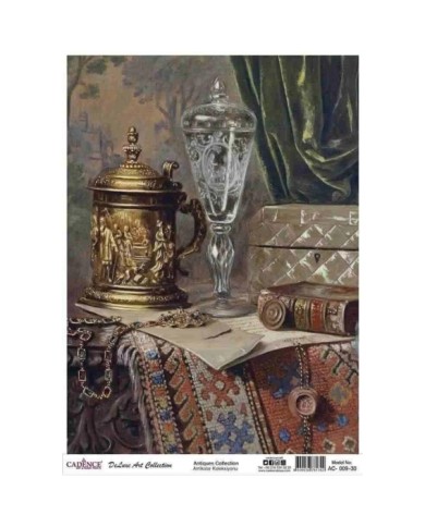 CADENCE DELUXE ART ANTİKALAR PİRİNÇ DEKOPAJ MODEL AC-009 (60X85)