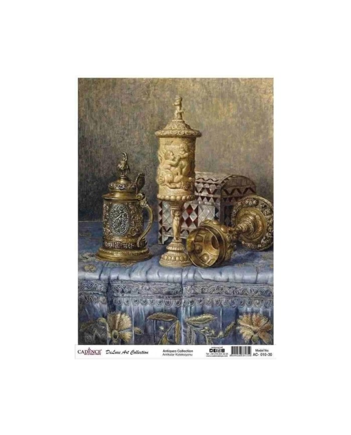 CADENCE DELUXE ART ANTİKALAR PİRİNÇ DEKOPAJ MODEL AC-010 (30X42)