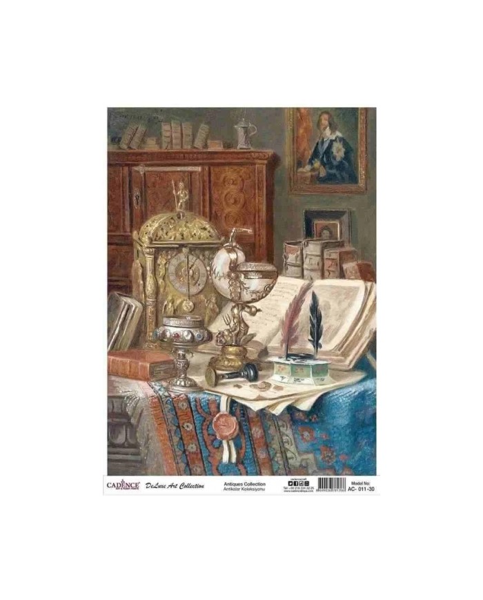 CADENCE DELUXE ART ANTİKALAR PİRİNÇ DEKOPAJ MODEL AC-011 (30X42)
