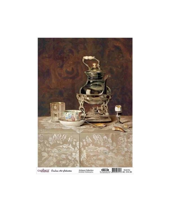 CADENCE DELUXE ART ANTİKALAR PİRİNÇ DEKOPAJ MODEL AC-014 (30X42)