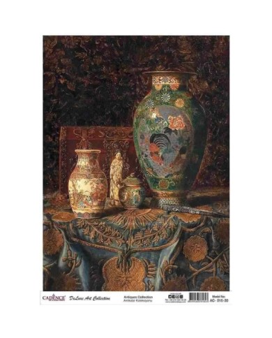 CADENCE DELUXE ART ANTİKALAR PİRİNÇ DEKOPAJ MODEL AC-015 (30X42)