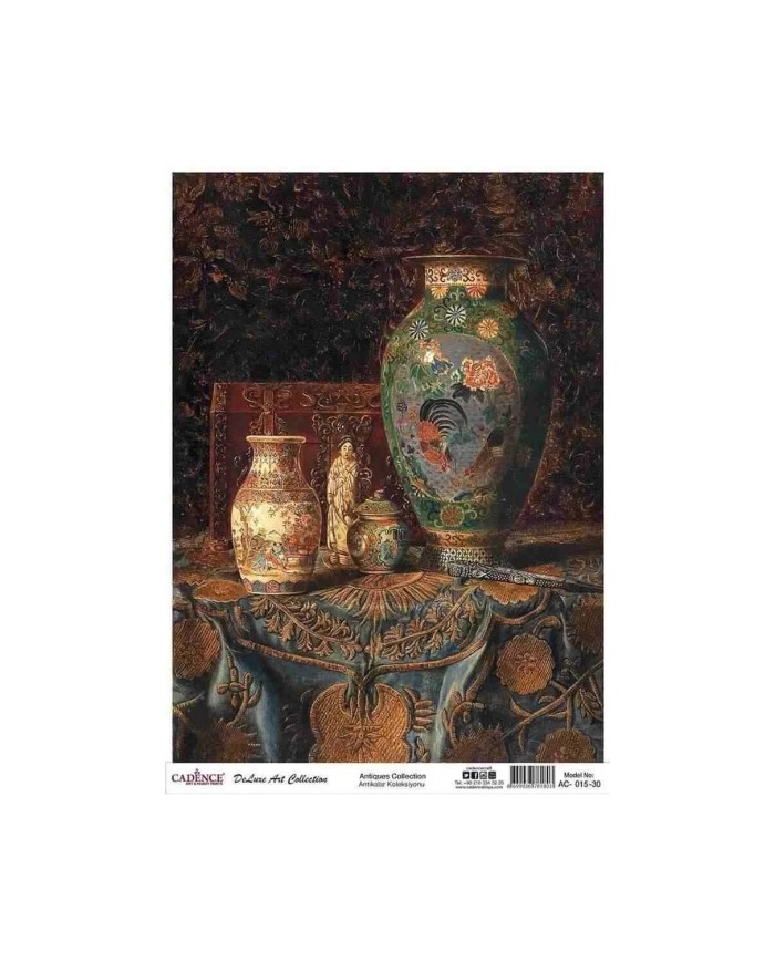 CADENCE DELUXE ART ANTİKALAR PİRİNÇ DEKOPAJ MODEL AC-015 (60X85)
