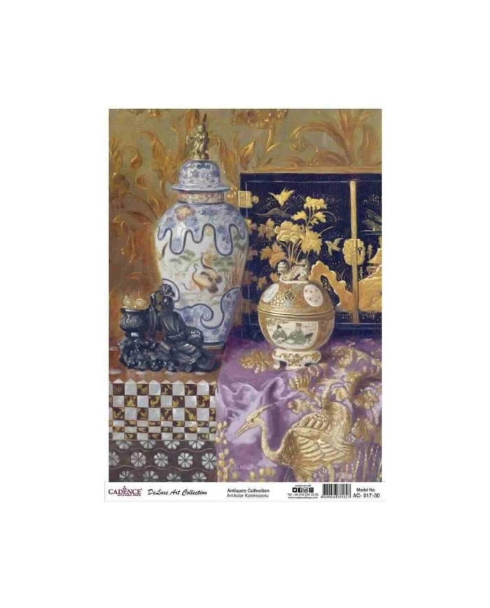 CADENCE DELUXE ART ANTİKALAR PİRİNÇ DEKOPAJ MODEL AC-017 (60X85)