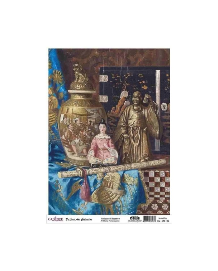 CADENCE DELUXE ART ANTİKALAR PİRİNÇ DEKOPAJ MODEL AC-018 (60X85)
