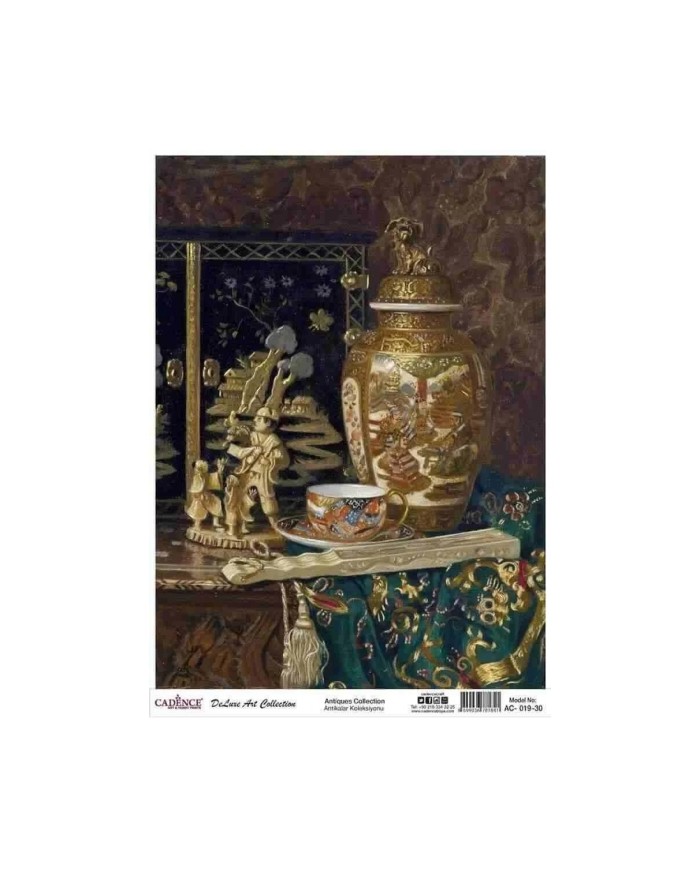 CADENCE DELUXE ART ANTİKALAR PİRİNÇ DEKOPAJ MODEL AC-019 (30X42)