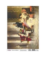 CADENCE DELUXE ART AVRUPA'DA YAŞAM PİRİNÇ DEKOPAJ MODEL EL-002 (30X42)
