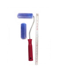 10 CM SÜNGER ÜSTÜ KADİFE KAPLI RULO FIRÇA SET 2'Lİ