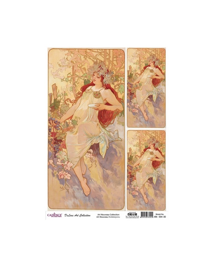 ART NOUVEAU KOLEKSİYONU AN-04 30X42CM
