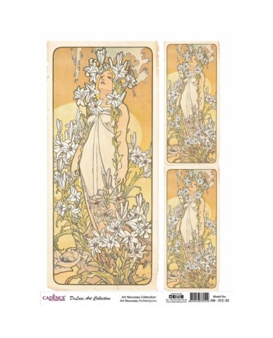 ART NOUVEAU KOLEKSİYONU AN-12 30X42CM