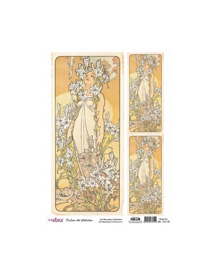 ART NOUVEAU KOLEKSİYONU AN-12 30X42CM