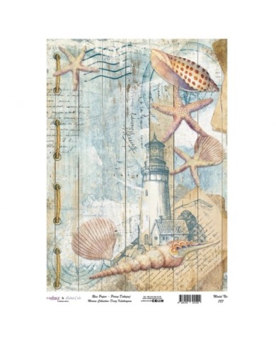 Model 787 Deniz Koleksiyonu Cadence Pirinç Dekopaj Kağıdı 30x42cm