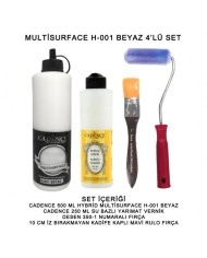 500ML H:01 BEYAZ HYBRİD + 250ML YARIMAT VERNİK 4'LÜ SET
